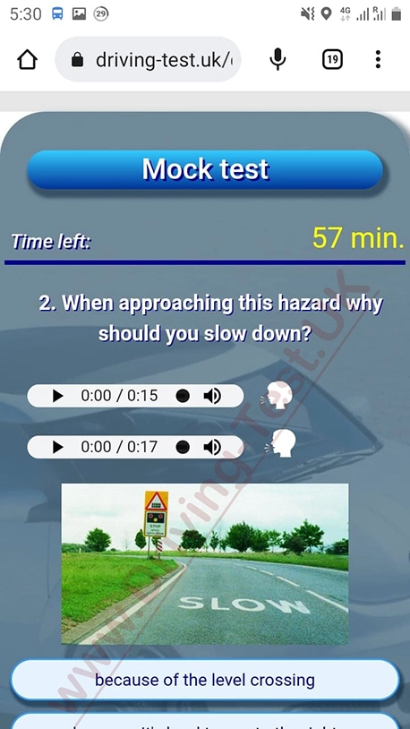 UK Driving Theory Mock Test